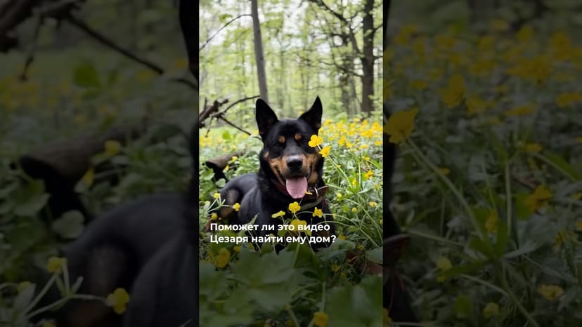 Видео «Поможет ли это видео с Цезарем из приюта для собак Щербинка найти ему хорошую семью? 🥹 @mospriut»